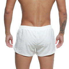 MetroMaleWear summer swim shorts white with elastic waistband and relaxed fit ideal for athletic use