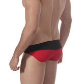 Red and black metro male wear sunrise bikini briefs with sleek form-fitting design for comfortable daily wear