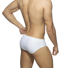 White metro malewear swim briefs italy 4914-00 with a smooth form fitting design for comfortable wear