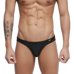 MetroMaleWear Terra Bikini black 5103-87 briefs with subtle textured pattern on waistband ideal for daily wear