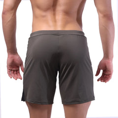 Dark gray metroMalewear trainer shorts with sleek form-fitting design and subtle side seam detailing