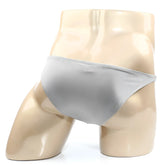 Silver metallic briefs metro malewear trozo bikini silver 6126-10 with smooth shiny fabric and sleek design