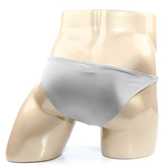 Silver metallic briefs metro malewear trozo bikini silver 6126-10 with smooth shiny fabric and sleek design