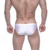 MetroMaleWear Ultimo bikini white form-fitting swim trunks with smooth seamless design for comfortable wear