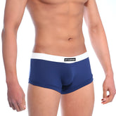 MetroMaleWear waistband boxster dark blue navy briefs with white branded waistband for comfortable daily wear