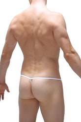Micro g-string bee white featuring a thin minimalist white thong design for comfortable everyday wear