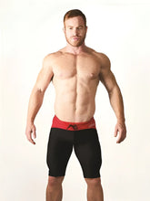 Mister B Urban Mallorca cycle shorts black and red with drawstring waistband size M for athletic use