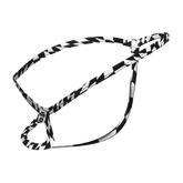 Mob men’s tear drop string thong mbl24 with black and white checkered braided leash and metallic clasp