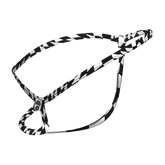 Mob men’s tear drop string thong mbl24 with black and white checkered braided leash and metallic clasp