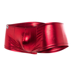 Shiny red metallic mob mirror boxer briefs with sleek form-fitting design for final sale