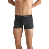 Black and gray pinstripe briefs with branded elastic waistband mossimo ricky trunk underwear size m