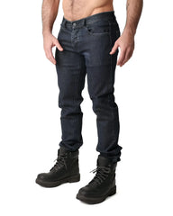 Np jean dark indigo slim fit denim jeans with classic five pocket design and comfortable stretch material