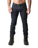 Np jean dark-wash denim jeans with a slim fit and classic five-pocket design for casual wear