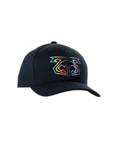 Black Nasty Pig Pride Snout Cap 4.0 featuring a multicolored pride pig snout logo on the front panel.
