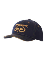 Zweifarbige Denim-Kappe