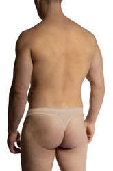 Transparent beige mesh thong from Olaf Benz Ministrings designed for a comfortable and revealing fit