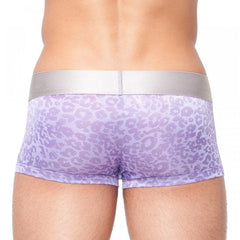 Papi Wild Thing Jaquard Techno Brazilian Trunks Boxer Brief Underwear Purple 668551 Size L