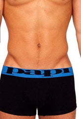 Papi Brazilian Trunk Underwear Black/Blue 980576 Size M
