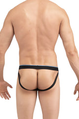 Black and light blue papi umpa006 jockstrap briefs with snug supportive design for athletic use