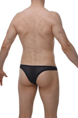 Black mesh petitq bikini capri briefs with textured patterned design for stylish breathable wear