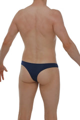 Navy blue petitq bikini capri plum navy thong made of smooth stretchable fabric with snug fit and minimalistic design