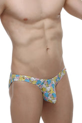 A pair of men’s colorful duck-patterned petitq bikini chill duckies briefs with a playful design
