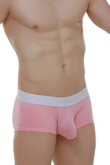Pink men’s briefs with white elastic waistband made from modal fabric petitq boxer chillax modal pink