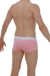 Petitq boxer chillax modal pink briefs in pink with a white waistband made from soft modal fabric