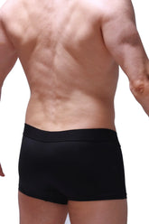 PetitQ boxer hang black athletic briefs with smooth form-fitting fabric and elastic waistband for comfortable support