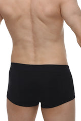 Black briefs boxer mouffy modal with smooth form-fitting fabric and simple elastic waistband