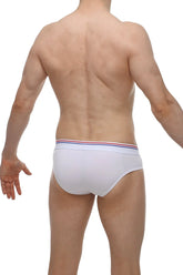 Petitq brief banne white white briefs with red white and blue striped waistband for comfortable everyday wear