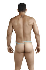 Light blue pikante fragrance g string underwear with thin smooth elastic waistband size l shown from back side