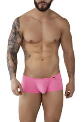 Bright pink pikante PIK 0976 Angola men’s briefs with smooth elastic waistband and small red logo on front