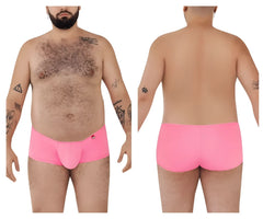 Pikante pik 0976x angola trunks bright pink men’s briefs with smooth form-fitting design and red logo on left hip