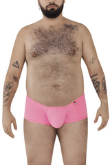 Bright pink Pikante PIK 0976X Angola trunks with form-fitting smooth fabric and small red logo on the waistband