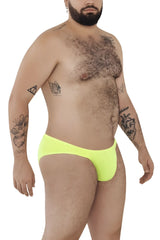 Bright neon yellow briefs from pikante pik 0977x angola bikini in green fabric for stylish swimwear look