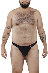 Black pikante pik 0978x angola briefs with a small red logo on the waistband made from soft fabric