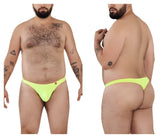 Neon yellow Pikante PIK 0978X Angola briefs in stretch fabric designed for comfort and style