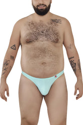 Light blue smooth textured pikante pik 0978x angola men’s briefs with a small red and white logo on the waistband
