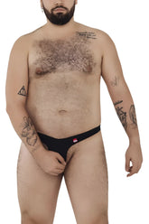 Black briefs Pikante PIK 0980X Angola ball lifter c-ring with small red logo on front in black color