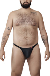 Black pikante PIK 1025X Perusa thong with a small red logo on the side made from soft breathable fabric