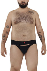 Black pikante pik 1026x verona briefs with a small red logo on the waistband made from comfortable fabric