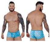 Blue pikante pik 1268 roskilde trunks men’s briefs with mermaid-scale pattern and comfortable fabric