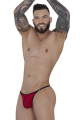 Red pikante PIK 1279 sonar thong with black trim featuring a red thong design with black trim