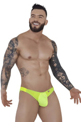 Bright neon green pikante pik 1283 bestival bikini briefs with sleek form-fitting design for swimwear use