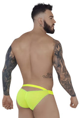 Bright neon yellow athletic briefs pikante pik 1283 bestival bikini with sleek form-fitting design