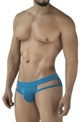 Blue pikante pik 2114 lenox briefs men’s cut-out design briefs with small logo on waistband