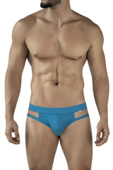 Pikante pik 2114 lenox briefs in blue men’s cut-out design with small waistband logo for stylish comfort