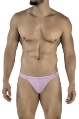 A sleek light pink pikante PIK 2115 amusing thong made of smooth fabric with a small red logo on the sideband