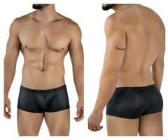 Black shiny mesh briefs pikante pIK 2116 candy trunks showcasing breathable fabric and sleek design